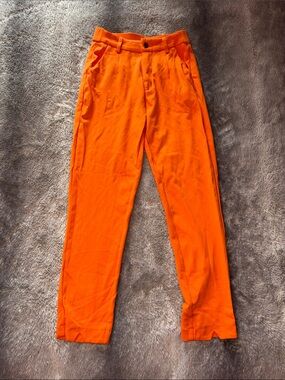 SHEIN Orange Slim Tapered Dress Pants 🤓